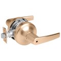 Yale Grade 2 Privacy/Bedroom/Bath Cylindrical Lock, Monroe Lever, Non-Keyed, Satin Brnz Fnsh, Non-handed MO5302LN 612